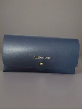 Polo Ralph Lauren Navy Eyeglass/Sunglass Case with cloth